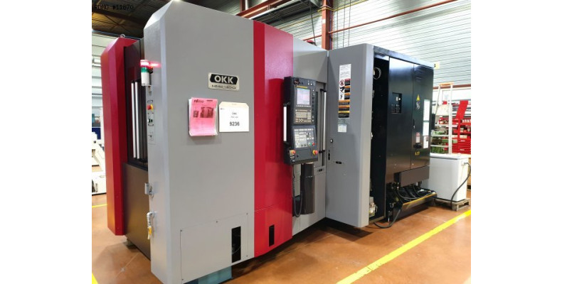 horizontal machining center okk hmc 400 4 axes 11870 used okk cnc