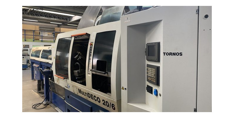 Cnc multispindle lathe Tornos MULTIDECO 20/6 17 axes (14078) Used ...